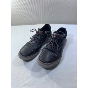 Sketchers Black Leather Lace Up Casual Dress Shoes Size 10.5